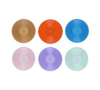F Fityle 6 Pezzi 1/6 Modelli di Dischi in Vinile in Miniatura, modellino di mobili per Sala Musica, Decorazioni per Scene di Vita Quotidiana per Soggiorno e, con Il Marrone