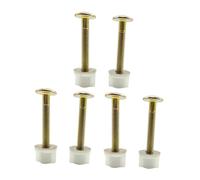 F Fityle 6 pezzi Viti per sedile WC con guarnizioni Accessori universali per il fissaggio Bulloni e dadi per cerniere facili da installare Viti per serbatoio