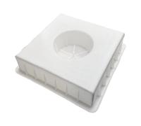 F Fityle Accessori per casseforme in calcestruzzo: casseforme Cave in calcestruzzo Bianco, Leggere e Multiuso, Ideali per Giardino, Cortile, Patio e, 40x40x10.5 Cm
