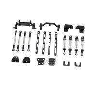F Fityle Accessorio per Asta dell'asse per Auto RC, Sostituzione Professionale, Parte di Ricambio in Lega di Alluminio per Auto RC 1/12 MN82Pro MN82T, Nero