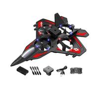 F Fityle Aereo telecomandato con Luce per Principianti, Regali per Ragazzi, Elicottero RC, Mantenimento dell'altitudine, Rotazione a 360°, Jet da, Rosso