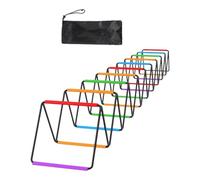 F Fityle Agility Ladder Soccer Soccer Speed Scala della Scala Pieghevole Ostacoli Attrezzatura di Allenamento di agilità per Il Rugby, 20 Griglie