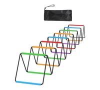 F Fityle Agility Ladder Soccer Soccer Speed Scala della Scala Pieghevole Ostacoli Attrezzatura di Allenamento di agilità per Il Rugby, 16 Griglie