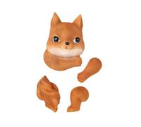 F Fityle Animale Arrampicata sugli Alberi di scupling Ornament in Resina in Miniatura Multiuso per Amanti della Natura Accessorio per Il Cortile Dipinto a Mano, Scoiattolo