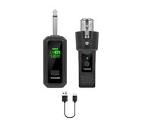 F Fityle audio microfono XLR senza fili con ricevitore e trasmettitore, 1 per 1