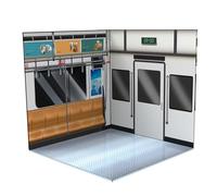 F Fityle Background Display Case Adatto a Scene di Auto Modello 1/6 Organizer Action Figure Vetrina Veicoli Miniatura Layout Parcheggio Diorama Building, metropolitana