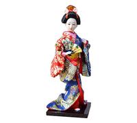 F Fityle Bambole Geisha Giapponesi Etniche Bambola Kimono Popolare Statuetta in Miniatura Statuetta Tradizionale Bambola Kimono Asiatica Bambola Orientale per, Stile d