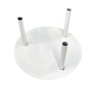 F Fityle Base per Supporto Palo Fiori Portafiori Da Terra per Eventi Base per Composizioni Creative Accessorio per Decorazioni Ambientali Materiale Zincato Ada, Tre Polo