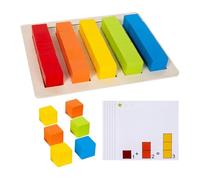 F Fityle Blocchi di apprendimento matematica Toys Edcuational Numero di sviluppo motorio fine Conteggio dei bambini Blocchi di legno di apprendimento in età