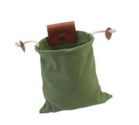 F Fityle Borsa da foraggiamento in tela con passante per cintura, accessorio versatile, leggera per riporre attrezzi, resistente all'usura, con, Verde