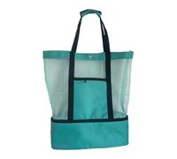 F Fityle Borsa da spiaggia Borsa a tracolla Borsa contenitore trasparente di grande capacità Borsa da spiaggia in per snack in piscina per feste, Verde