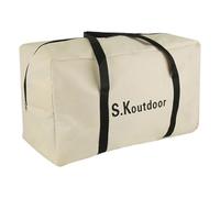 F Fityle Borsa portaoggetti per tenda, custodia per il trasporto, organizer per esterni, borsa da viaggio casual in tessuto Oxford per zaino in spalla e, Beige White S