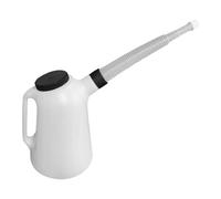 F Fityle Caraffa graduata per olio Contenitore per olio a prova di perdite Ergonomico Facile da usare Robusto con beccuccio lungo con tappo per auto Veicolo, 3l 27cmx17cm