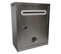 F Fityle Cassetta postale da parete con serratura di, resistente, per uso residenziale e governativo, cassetta dei suggerimenti in acciaio, 21 Cm X 11 Cm X 27