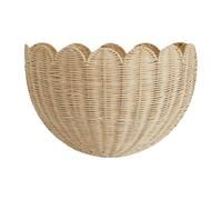 F Fityle Cesto da Appendere alla Parete Intrecciato, portaoggetti per Giocattoli, per la casa, in Imitazione Rattan, portafrutta Decorativo per Giardino,