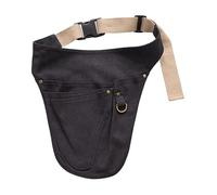 F Fityle Cintura portautensili, borsa portautensili portatile, regolabile, multiuso, grembiule da lavoro, borsa portautensili per tuttofare, idraulico, Nero