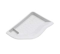 F Fityle Ciotola per acqua per rettili, tartarughe, piscina, acquario, decorazione con rampa, ciotola per cibo, mangiatoia per tartarughe, gechi, Bianco