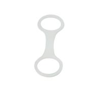 F Fityle Clip per Boccaglio da Immersione, Supporto per Chiave da Snorkeling, Attacco, Passante Universale in Silicone per Cinghia da Immersione, Bianco