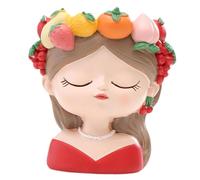 F Fityle con Frutta sulla Testa, Vaso di Fiori, Decorazione da scrivania per Giardino, Organizer da scrivania Compatto e Versatile con Foro di, Style D