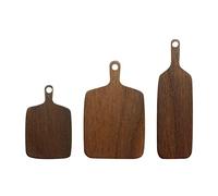 F Fityle Confezione da 3 Taglieri per Formaggio in 1:6 E 1:12 per Casa delle Bambole, con Pratico Manico - Accessori per Modellismo in Miniatura, Marrone Scuro