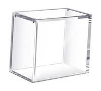 F Fityle Contenitore espositivo in acrilico trasparente, contenitore multifunzionale impilabile, per oggetti da collezione, armadietto per la casa, 15.3 Cm X 8.7 Cm X