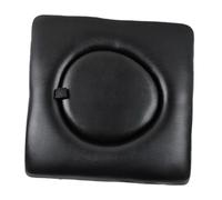 F Fityle Cuscino per sedili da commodo, coperchio della cuscinetto dei sedili, e cuscino di toilette imbottiti di ricambio portatile per sedia da, Nero