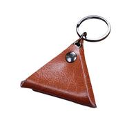 F Fityle Custodia per plettro Borsa per plettro per chitarra Portachiavi Mini Accessori a corda in pelle Custodia per trasporto Borsa per chitarra acustica, Arancione