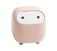 F Fityle Desktop Trash Can Home Office Kitchen Storage Bucket Home Desktop Garbage Basket Pink