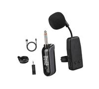 F Fityle di ripresa microfonica per strumenti Trasmettitore e ricevitore portatile leggero professionale per spettacoli dal vivo e concerti, 1 Microfono