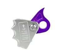 F Fityle Dispositivo Anticaduta per Arrampicata con Corda Autobloccante, Dispositivo di Discesa, Dispositivo di Risalita, Attrezzatura per Lavoro, Speleologia, Viola