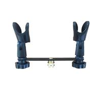 F Fityle Doppi microfoni per supporto microfono per registrazione in studio accessorio di fissaggio supporto robusto stabile nero angolo regolabile