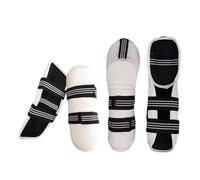 F Fityle Equipaggiamento Protettivo Taekwondo Guardia Protezione Ispessita Guardia Imbottita per Sport da Combattimento Partita Arti Marziali MMA Combattimento, Protezioni per Gambe e Braccia L