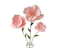 F Fityle Fiore Artificiale Allestimento per Matrimoni Decorazione per Palcoscenico Oggetto di Scena per Fotografia con Fusto in Ferro Adatto per Fiere, Rosa