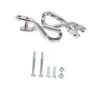 F Fityle Ganci di traino anteriori, anello di traino, 84280203 Ricambio per accessori per veicoli in metallo Sostituisce l'anello del gancio di traino per, Argento