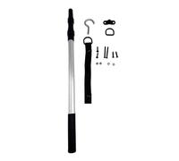 F Fityle Gancio per soffitta, asta telescopica con 1 anello a D, asta di portata, utensile per la casa, parti di ricambio, kit per di ganci per