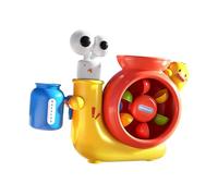 F Fityle Giocattolo da bagno per bambini, divertente, con tazza, facile da installare, con ventose, per il bagno, da viaggio, regalo per bambini, Rosso