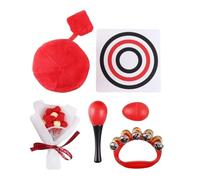 F Fityle Giocattolo per bambini ad alto contrasto con giocattolo per lo sviluppo di flashcard giocattolo educativo palla di giocattolo maracas shaker uovo