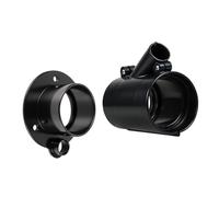 F Fityle Giunto flangiato per Tubo Flessibile di sartiame fuoribordo, Tubo di sartiame per Barca, Nero, Manicotto di Ingresso Cavo per Barca, connettore