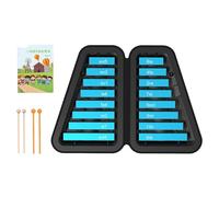 F Fityle Glockenspiel Xilofono note Facile da suonare Educazione per bambini Giocattolo musicale Intrattenimento Portatile professionale per bomboniere, Blu