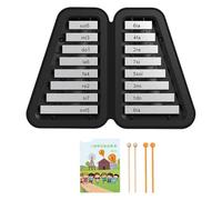 F Fityle Glockenspiel Xilofono note Facile da suonare Educazione per bambini Giocattolo musicale Intrattenimento Portatile professionale per bomboniere, argent
