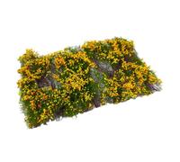 F Fityle Gruppo di Fiori a grappolo, ciuffo d'erba, arbusti di Pianura Artificiali, Gruppo di vegetazione a ciuffo per diorami di paesaggi ferroviari su, Rosso-Arancio