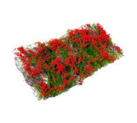 F Fityle Gruppo di Fiori a grappolo, ciuffo d'erba, arbusti di Pianura Artificiali, Gruppo di vegetazione a ciuffo per diorami di paesaggi ferroviari su, Rosso