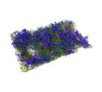 F Fityle Gruppo di Fiori a grappolo, ciuffo d'erba, arbusti di Pianura Artificiali, Gruppo di vegetazione a ciuffo per diorami di paesaggi ferroviari su, Blu Viola