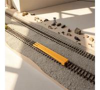 F Fityle Ho Scale Rail Guide Guida Rotaie Accessorio per Treni Modello Rampa Binario Attrezzo di Ricarreggiamento con Orientamento Ruote Semplificato Adatto a, Ho Rerailer