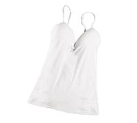 F Fityle Imbottite con Reggiseno Incorporato Da Donna Canottiera con Canotta Canotta Da Notte, bianca, M