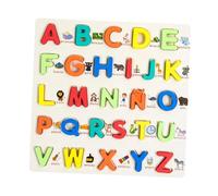 F Fityle in Legno, Giocattoli didattici, Set di per Il riconoscimento dei Colori per Bambini Piccoli, Bambini in età prescolare dai 3 ai 5 Anni, Alfabeto Spagnolo