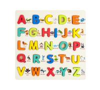 F Fityle in Legno, Giocattoli didattici, Set di per Il riconoscimento dei Colori per Bambini Piccoli, Bambini in età prescolare dai 3 ai 5 Anni, ABC