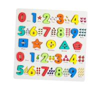 F Fityle in Legno, Giocattoli didattici, Set di per Il riconoscimento dei Colori per Bambini Piccoli, Bambini in età prescolare dai 3 ai 5 Anni, Numeri 9