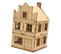 F Fityle Kit Modello di Edificio Europeo in 1/72, Modello di architettura, Giocattolo Fai da Te, Decorazione Fatta a Mano, casa in Legno in Miniatura Non, Style B