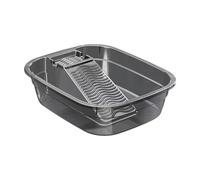 F Fityle Lavandino per bucato, comodo per il dormitorio, portatile, per uso domestico, con portasapone, multifunzione, per lavare il bucato, asse per, Grigio